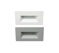 Lampo Segnapasso LED Luce Orizzontale Faretto Rettangolare Da Incasso 3W Per Scatole Standard 504-4000°K LUCE NEUTR