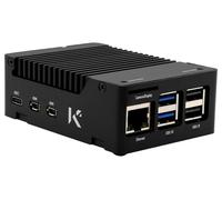 Lampone Pi 5 Custodia Con Alluminio Dissipatore di Calore, Nero - 7350001161662