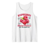 Lamponi Juicy Delicious Sweet Raspberry Retro Grafica Canotta