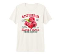 Lamponi Juicy Delicious Sweet Raspberry Retro Grafica Maglietta Premium