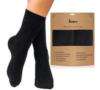 lampox Calzini di bambù 6 Paia Traspirante Ridotto Fußschweiß (4346, Nero)