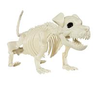 Lamppdcor Dog Skeleton di Halloween, decorazioni per cuccioli a piena carrozzeria in plastica per casa stregata per cimitero