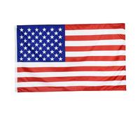Lamppdcor Flag Nazionale USA Nazionale American BAGGLIO 90 X 150 cm Polyester Pesante Polyester USA RACCORA Stelle E STRUTTI CREWN BLAGGIO GIARDIO FLAGGI