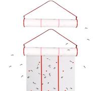 Lamppdcor Nastro a Mosca da 2 Pezzi, Rotolo di Carta Volare Adesivi da 13, 12 Piedi, Trappola Orizzontale o Verticale sospesa per Giardino di Serra da Esterno Interno