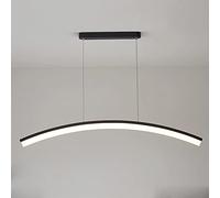 Lamps Linear Dining Room Pendant Lamp, Strip Metal Suspension with Acrylic Shade, LED Hanging Light, Kitchen Island Decorative Lighting Long Chandeliers