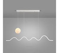 Lamps Metal Strip Pendant Light LED Dimmable Ceiling Hanging Lamp Interior Living Room Lighting Chandelier Nordic Home Dining Table Suspended Fixture 48.82in