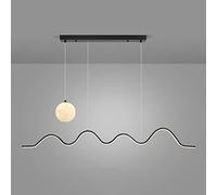 Lamps Metal Strip Pendant Light LED Dimmable Ceiling Hanging Lamp Interior Living Room Lighting Chandelier Nordic Home Dining Table Suspended Fixture 48.82in