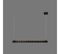 Lamps Nordic Brass Strip Pendant Light LED Dimmable Hanging Lamp Dining Room Hallway Decoration Suspended Fixtures Home Kitchen Island Chandelier