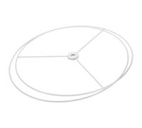Lampshade Bracket Rotondo in Ferro Bianco per Lampada Soffitto | Copri Lampada Paralume, Cornice per Paralume in Ferro, Resistente alla Corrosione, per Plafoniera Soffitto Industrial