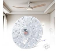 Lamptobe 18W LED Modulo Circolare, scheda di conversione LED 220V con magnete fisso Bianco Naturale 4000K, kit di conversione modulo LED per plafoniere circolari e applique (1 pezzo)