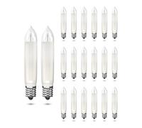 Lamptobe E10 3W 16V, E10 Lampade Ricambio di Candele 16V Lampadine Candele Coniche per Luci delle Fate di Natale, Arco di Candela, Ghirlande Luci, Portacandele, Archi Girevoli(20 pezzi