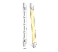 Lamptobe Lampadina Alogena 118mm,160W R7s Lampadine 118mm Dimmerabili, Bianco Caldo 2700K Lampadina Alogena Lineare J118 Per Lampade Da Pavimento, Luci Del Paesaggio, Lampione, 2 Pezzi