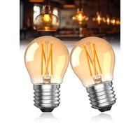 Lamptobe Lampadine LED E27 Luce Calda 2700K, 4W Lampadine LED E27 Vintage, Lampadine LED E27 ideale per l'illuminazione retrò in hotel, caffetteria, casa, bar, Confezione da 2