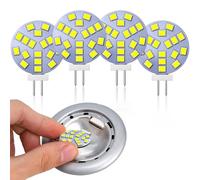 Lamptobe Lampadine LED G4, bianco freddo, 2 W equivalenti a una lampada alogena da 20 W, attacco bispina G4, CA/CC 12 V, 6500 K, angolo ampio 120°, 260 lm, non dimmerabili, confezione da 4