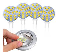Lamptobe Lampadine LED G4, bianco luce diurna, 2 W equivalenti a una lampada alogena da 20 W, attacco bispina G4, CA/CC 12 V, 4000 K, angolo ampio 120°, 220 lm, confezione da 4