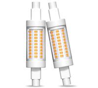 Lamptobe Lampadine LED R7S 78mm 6W, Dimmerabile Bianco Caldo 2200K 500Lmen Luce Blu Free J78 LED Lineare per Lampada da Terra, Lampada da Tavolo, Lampada da Comodino, AC 220V-240V(2-Pezzi)