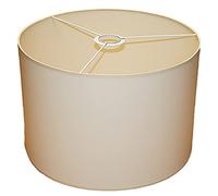 LampyAbazury.com Paralume Cilindrico 350 x 230 mm, Cotone Ecru (Crema), Attacco E27, Per Lampade Da Tavolo, Da Terra E A Sospensione