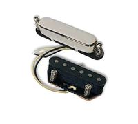 LAMSAM Set di pickup per chitarre a 6 corde, pickup single coil con Alnico 5 magneti, Bridge & Neck Pups come Tele Build o sostituzioni, Rich Tone Super Responsive, cromato