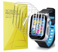 Lamshaw 6 pezzi di protezione schermo compatibile con VTech KidiZoom DX4 Smart Watch- senza bolle ad alta definizione di qualità superiore trasparente morbido TPU pellicola protettiva (6 pacchetti)