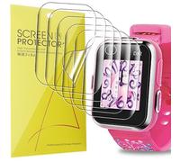 Lamshaw 6 pezzi di protezione schermo compatibile con VTech KidiZoom SmartWatch DX2 Smart Watch- senza bolle ad alta definizione di qualità superiore trasparente morbido TPU pellicola protettiva (6