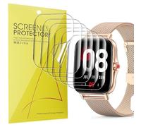 Lamshaw 6 Pezzi Protezione Schermo Compatibile con ZKCREATION ZI18 1.69'' Pollici Smart Watch- Senza Bolle Alta Definizione Qualità Superiore Trasparente Morbido TPU Pellicola Protettiva (6 Pacchetti)