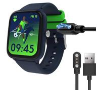 Lamshaw Caricatore magnetico compatibile con Ice Junior 2.0 1.75" SmartWatch,Magnetico Caricabatterie Orologio Collegato USB Compatibile con Ice Junior 2.0 1.75" SmartWatch. (Nero)
