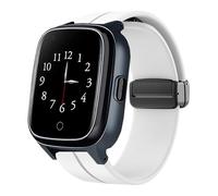 Lamshaw Compatibile con SaveFamily Smart Watch -Sport Silicone Replacment Bracelet avec Magnetic Folding Buckle Compatible avec SaveFamily Senior, SaveFamily Slim 4G, SaveFamily Iconic Plus 2