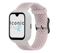 Lamshaw Silicone Sports Strap Compatible with SaveFamily Iconic Plus 2/Senior/Plus 4G/ Slim 4G/Enjoy Cinturini, Latest Silicone Strap Desginated Metal Buckle Compatible for SaveFamily SmartWatch, Rosa