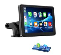Lamto Wireless A-pple Carplay&Android Auto, Schermo 7 pollici Stereo Auto HD,Senza Fili Carplay,Autoradio cintura Siri/Goog-le Vocale Assist GPS Navigation,Bluetooth,mirror link,Super link Play Video
