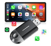 LAMTTO 2 in 1 Adattatore CarPlay Android Auto Wireless con USB-C/A, Plug & Play, Connessione Fluida e Stabile, Senza Latenza, Compatibile con iOS 10+/Android 11+ e auto dal 2016