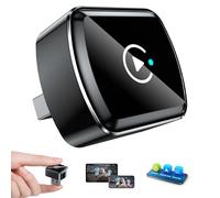 LAMTTO 4 in 1 Mirror Link Adattatore Carplay Android Auto Wireless per CarPlay Cablato con Ultra Mini, USB-C/A, Plug and Play, Doppio WiFi, Bluetooth 5.0, Nessuna Latenza, Supporta iOS 10+/Android 11+