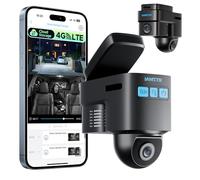 LAMTTO 4G LTE Cellulare Telecamera di Sicurezza per Auto Anti-Furto,GPS,Allerte Istantanei via Storage Cloud,Visualizzazione Live Remota,Telecamera per Flotte & Famiglie