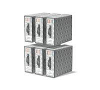 LAMU 6 Pezzi Organizer Lenzuola per Armadio, Scatola Organizer per Biancheria Rigidi Pieghevole con Cerniera per Lenzuola, Copripiumini, Vestiti e Coperte, Contenitori per Armadio Salvaspazio, Grigio