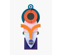 Lamu Mask De Luxe Studio Roof in cartone riciclato da assemblare ecosostenibile