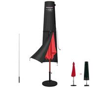 LAMUNI Copertura per Ombrellone da Giardino, 420D Oxford Copertura Ombrellone da Esterno Copriombrellone con Asta, Copri per Ombrellone Impermeabile Telo per Ombrellone da Spiaggia, 190x30/50cm