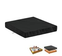 LAMUNI Telo di Copertura per Sabbiera Quadrato Coperture per Sandbox, 420D Oxford Copertura Protettiva Sabbiera da Giardino, Impermeabile Copertura Piscina Giardino con Coulisse, 150x150x20cm