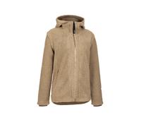 LAMUNT Giacca in pile da donna Sabine con cappuccio cammello | 44