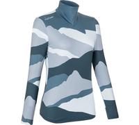 LaMunt Ivana Tech Arty L/S - felpa in pile - donna I42 D36 Blue/Light Blue woman Recycled Polyester,Recycled Materials,Fair Wear Foundation