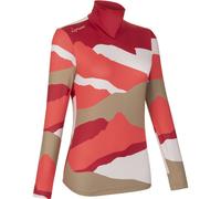 LaMunt Ivana Tech Arty L/S - felpa in pile - donna I42 D36 Red/Brown woman Recycled Polyester,Recycled Materials,Fair Wear Foundation