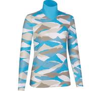 LaMunt Ivana Tech Arty L/S - felpa in pile - donna I44 D38 Light Blue/Brown woman Recycled Polyester,Recycled Materials,Fair Wear Foundation