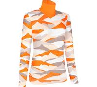 LaMunt Ivana Tech Arty L/S - felpa in pile - donna Orange/Grey I40 D34
