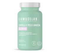 LaMuseLab Capelli e Pelle Grassa Integratore Sebonormalizzante Donna, 90 Capsule