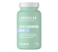 LaMuseLab Capelli e Pelle Grassa Integratore Sebonormalizzante Uomo, 90 Capsule
