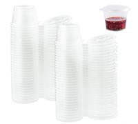 LAMXD 100 contenitori salvafreschezza, a prova di perdite, con coperchio, adatti al microonde, piccoli contenitori per salse, salse, spezie, disegni con diamanti Riutilizzabile (25 ml)