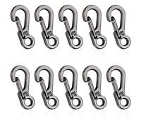 LAMXD Moschettone mini, set piccolo, portachiavi molla campeggio, viaggi, escursionismo