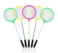 LAMXD Rete da pesca, confezione da 5, lunghezza 22 cm, diametro 7 cm, colore casuale, nylon, perfetta per acquario, separazione gamberetti in salamoia