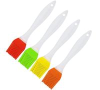 LAMXD Set di 4 pennelli da pasticceria in silicone, set di pennelli da cucina, spazzola per griglia, spazzola per olio resistente al calore, agitazione per alimenti, cottura in forno