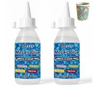 LAMXIN Colla per mosaico da 200 ml, trasparente, impermeabile e a prova di umidità, per lavori fai da te, adatta per vetro, ceramica, legno, plastica, interni ed esterni