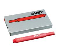 Lamy 1202076 T10 Ink Cartridges Set of 5 Red