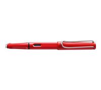 Lamy FH05251 - Penna stilografica Safari, tratto: fine, modello 16, colore: rosso caldo, blu